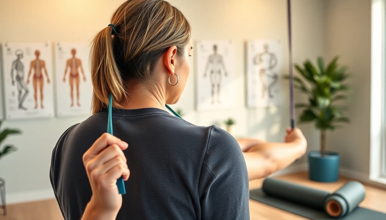 Therapist demonstrating effective back pain treatment techniques in a wellness clinic.