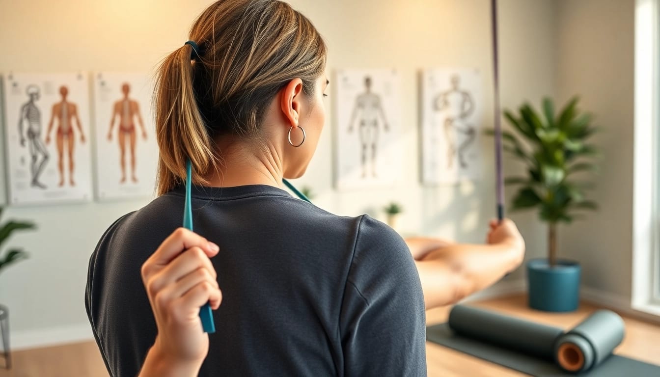 Therapist demonstrating effective back pain treatment techniques in a wellness clinic.