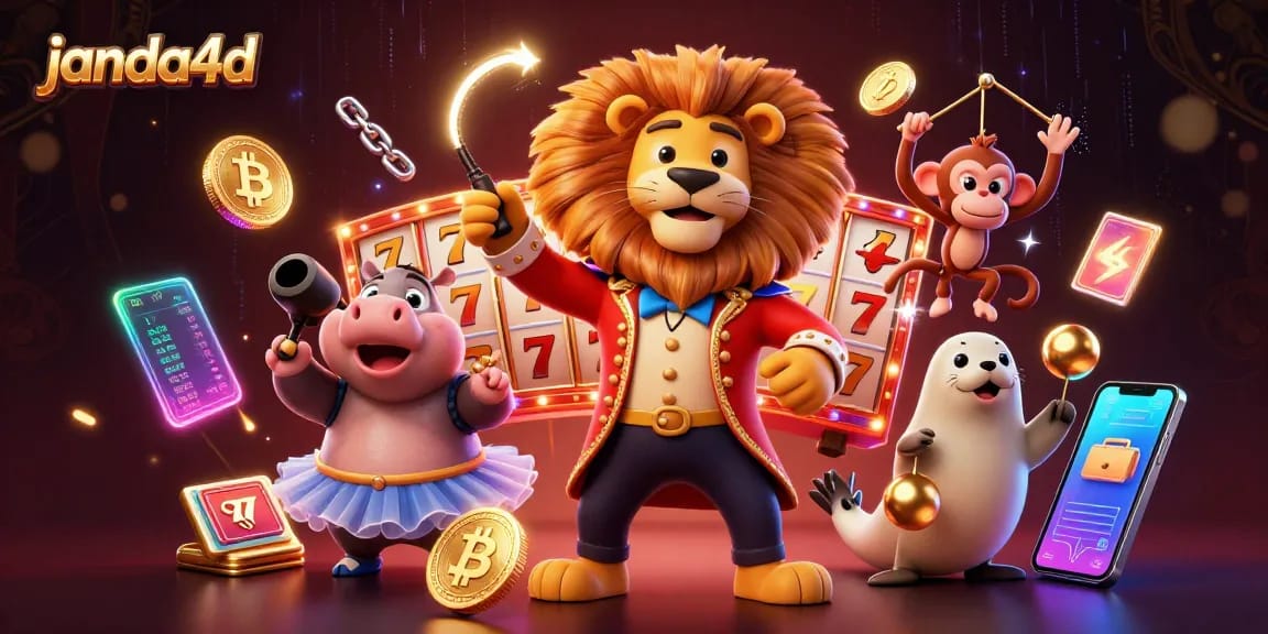 Menangkan jackpot di janda4d sambil menikmati aksi seru 3D dengan elemen permainan slot yang merah.
