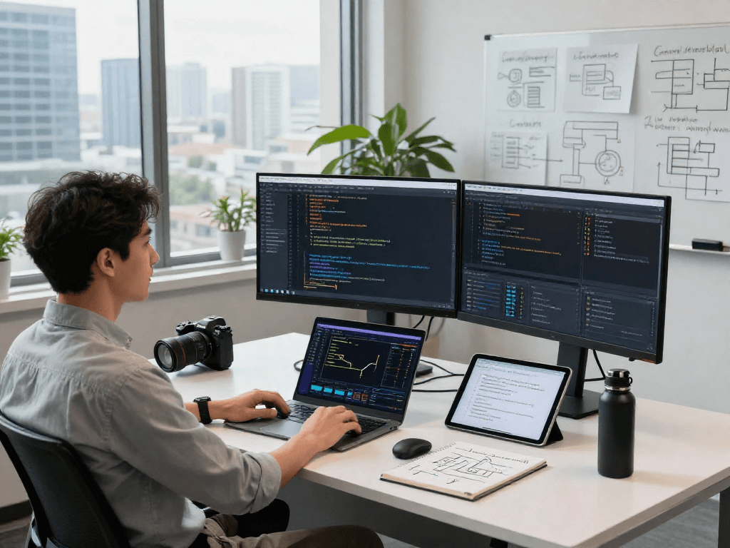 AI detector technology workspace showing advanced moderation tools and data analysis in action.