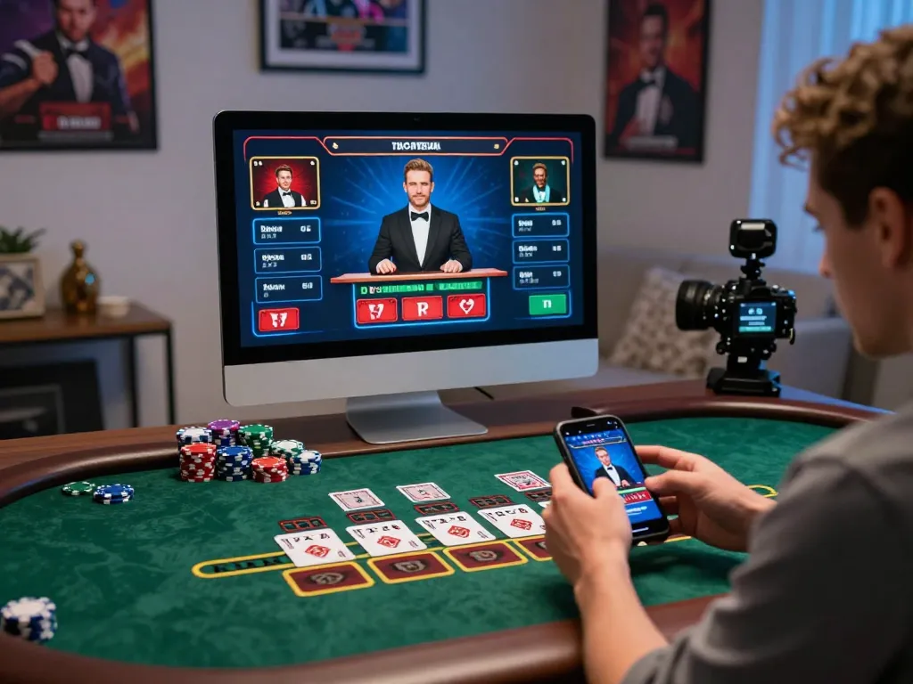 Engaging baccarat site atmosphere showcasing online gaming excitement with vibrant table graphics and player interaction.