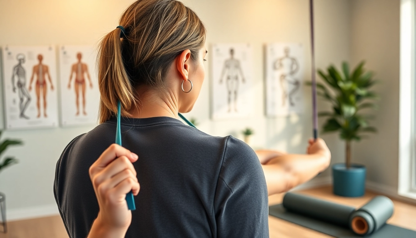 Therapist demonstrating effective back pain treatment techniques in a wellness clinic.