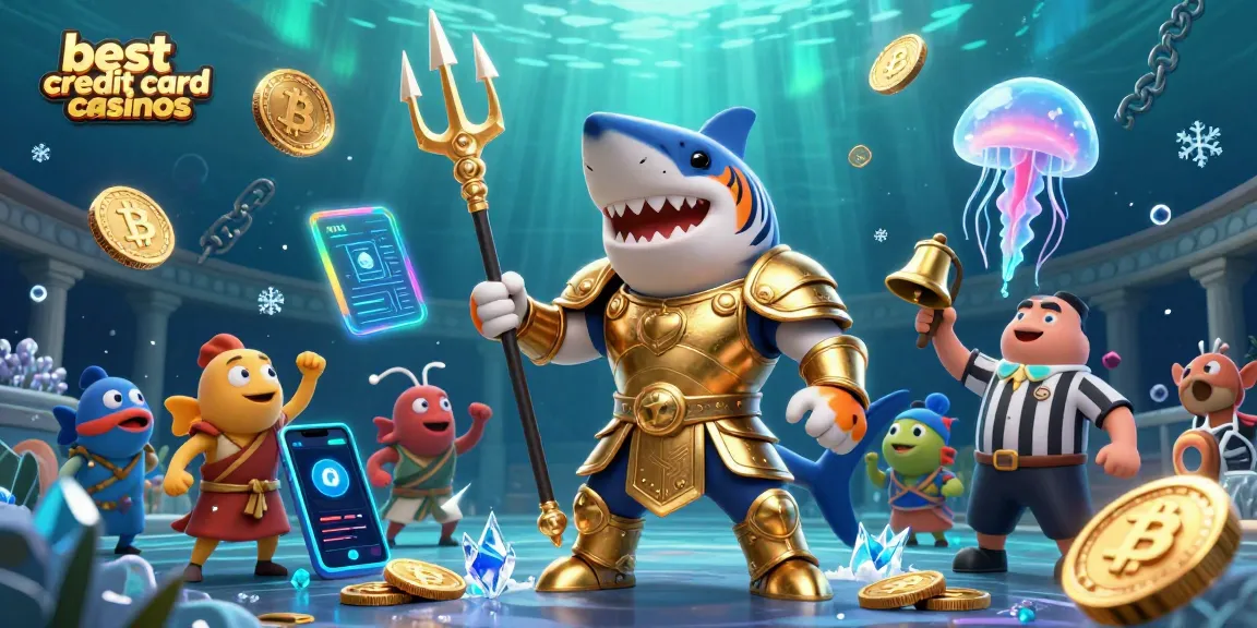 Experience the thrill of best credit card casinos with a vibrant underwater casino scene.