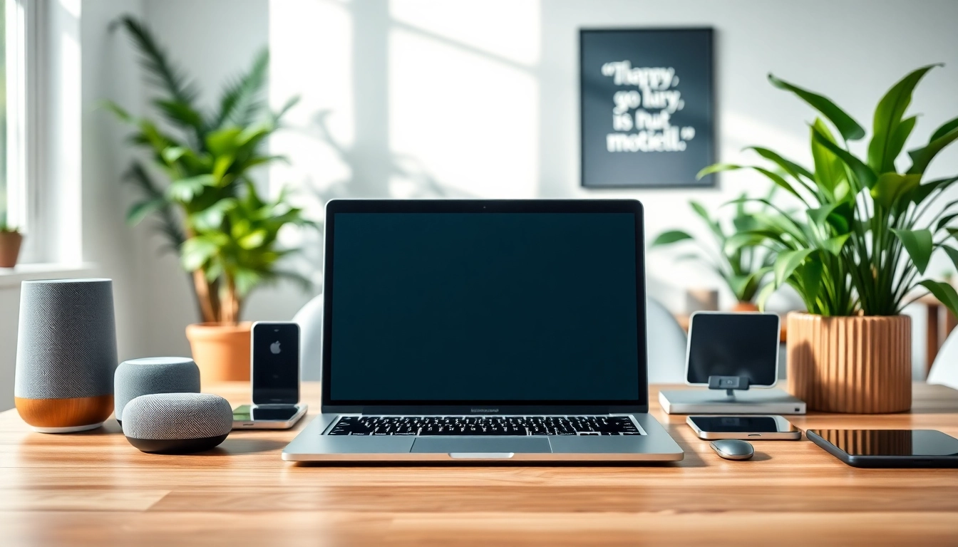 Engaging technology workspace with modern devices enhancing productivity and creativity.