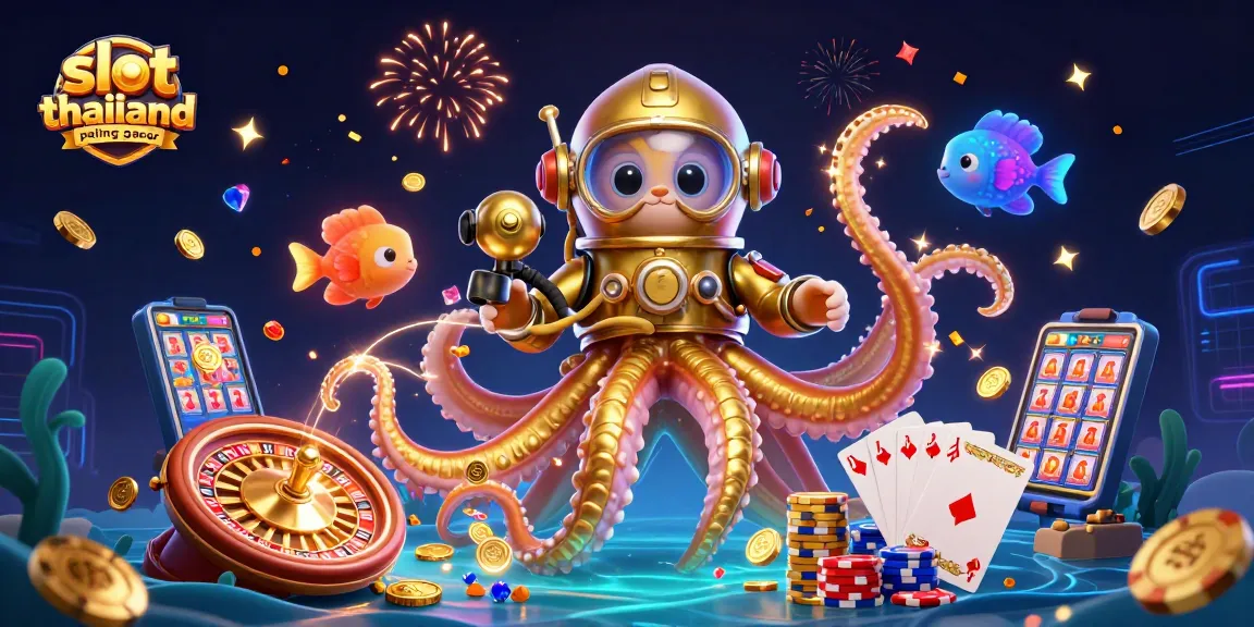Experience winning in slot thailand paling gacor with a vibrant, dynamic casino illustration showcasing excitement.