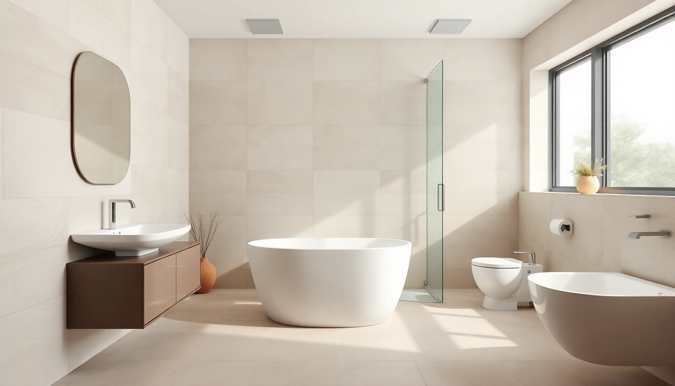 Sonni sanitär in modernem Badezimmer-Design mit eleganten Armaturen.