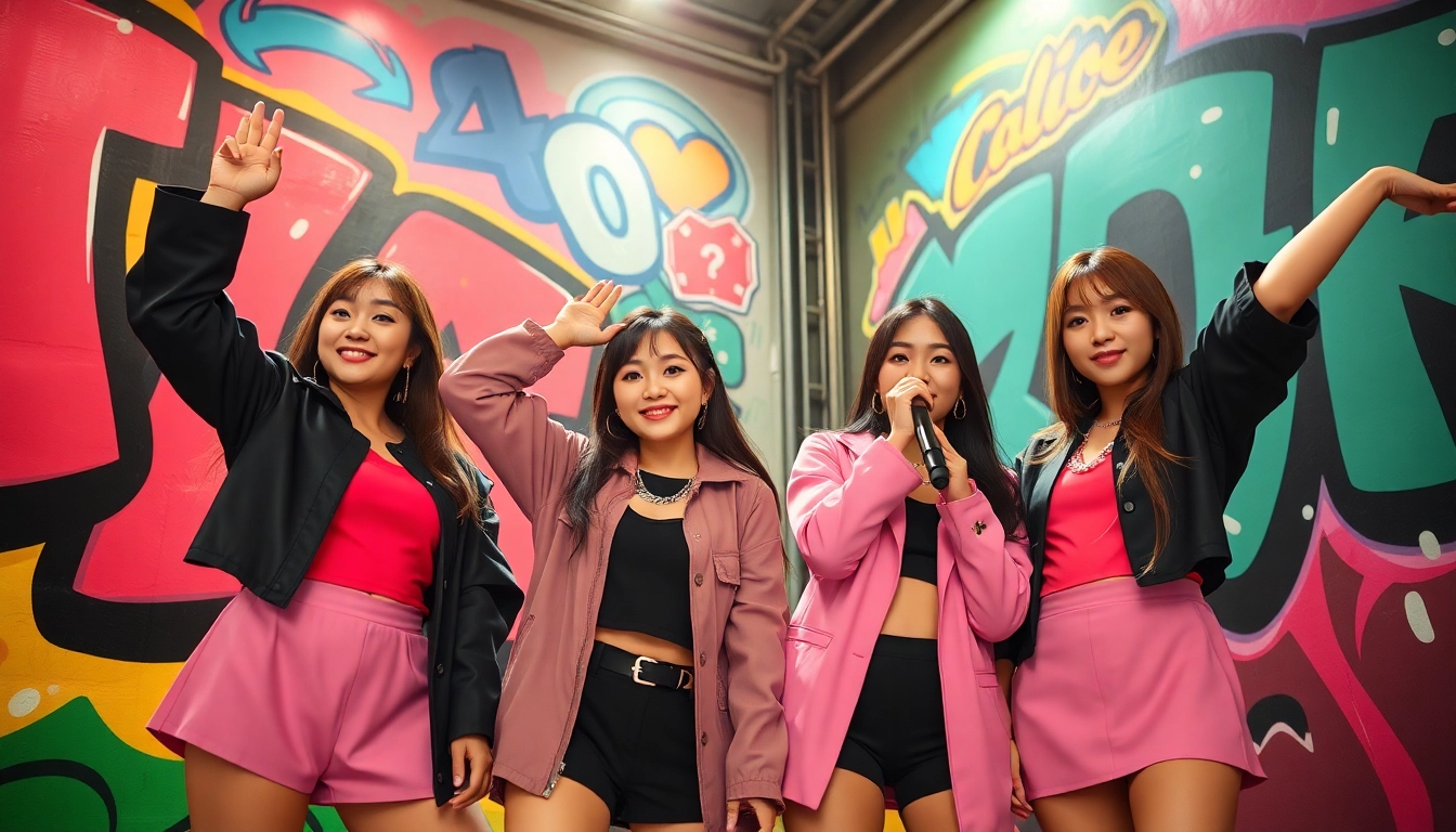 Get the latest Blackpink news through a vibrant portrait of the K-pop group.