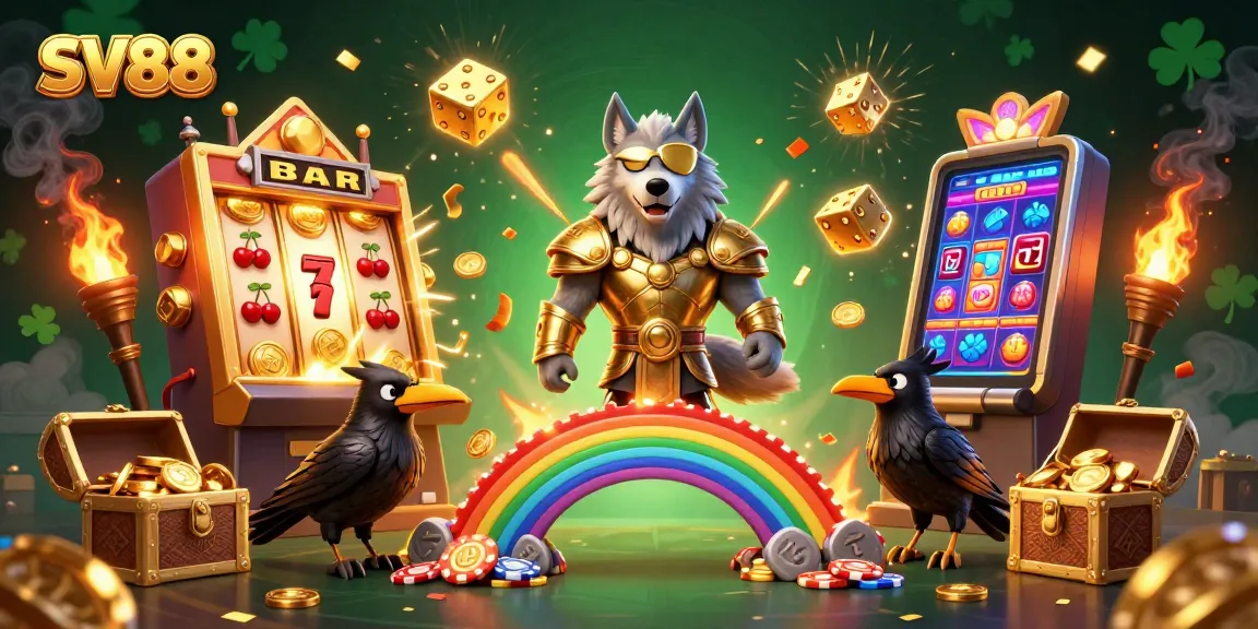 Experience thrilling gameplay at SV88 with an exciting casino theme featuring vibrant characters and dynamic elements.