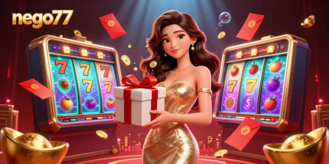 Experience the thrilling world of nego77 with festive casino elements and excitement.