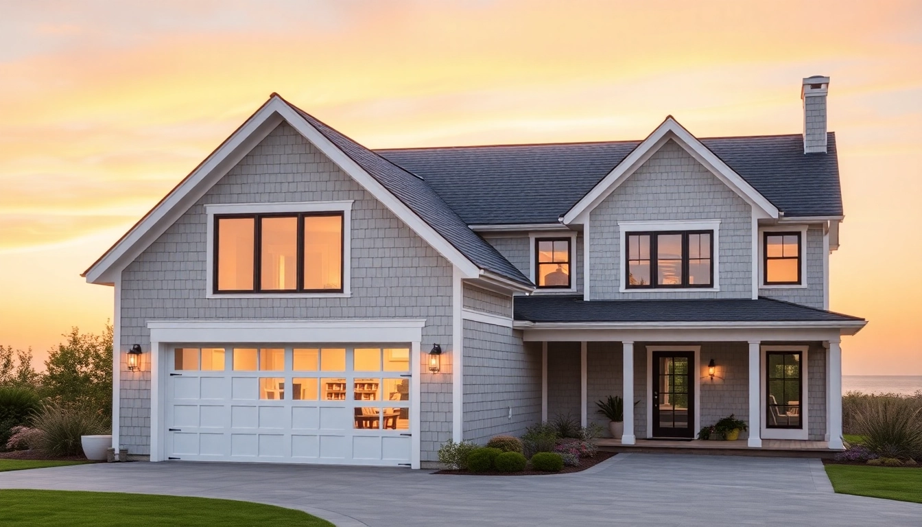 Stunning cape cod home addition showcasing a modern design and elegant integration with the garage.