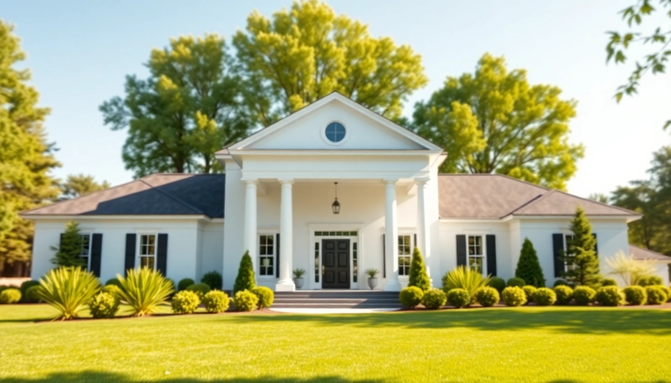 Colonial home new build construction showcasing elegant architecture and inviting landscaping.