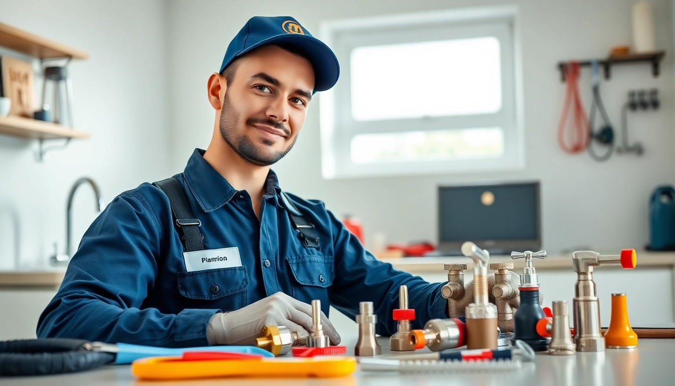 Find a certified Plumber near me working efficiently in a modern home.
