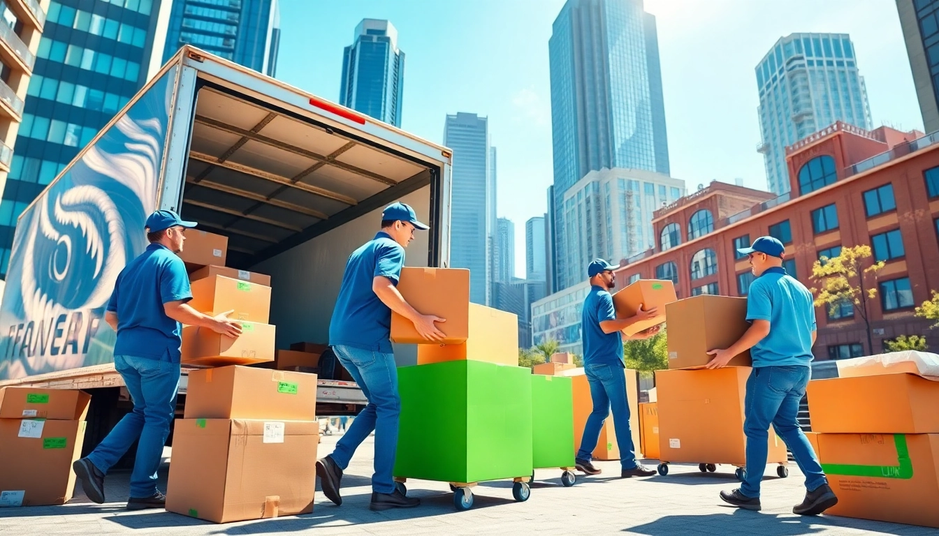 Best Toronto Movers efficiently packing for a seamless relocation in a vibrant urban setting.