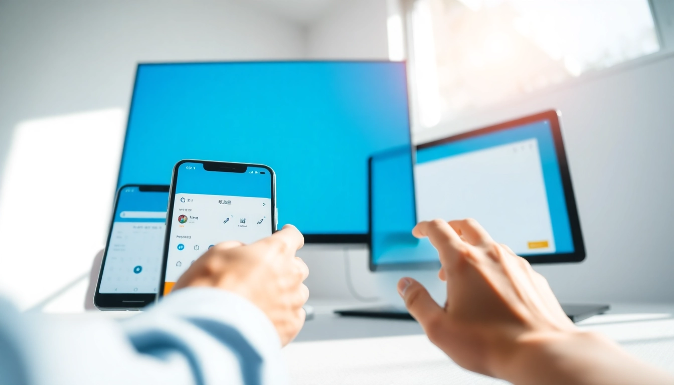 Sogou Input Method demonstrating multilingual support and customizable skins across devices.