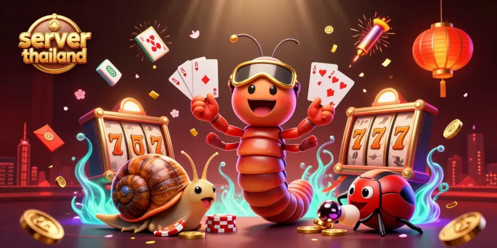 Experience thrilling slots action with server thailand featuring whimsical characters in an exciting casino setting.