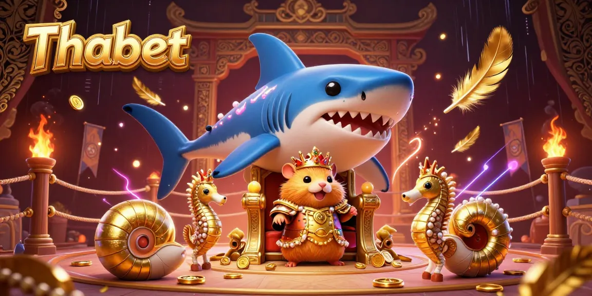 Thabet users enjoy immersive gameplay with a golden hamster king and underwater casino elements.