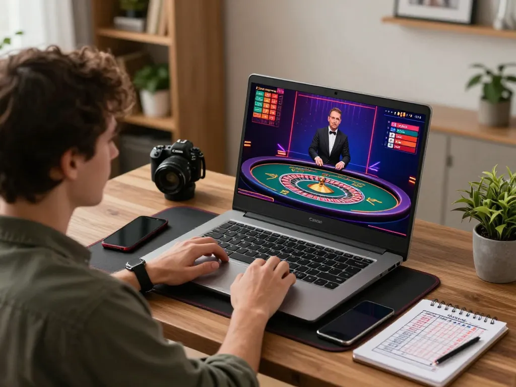 uu88 player enjoying live dealer experience while focusing on strategic betting
