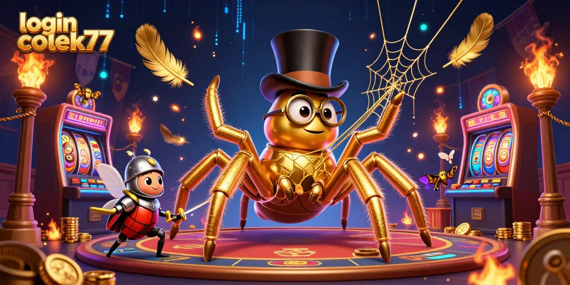 Engage in thrilling gameplay at login colek77, featuring a vibrant casino scene.