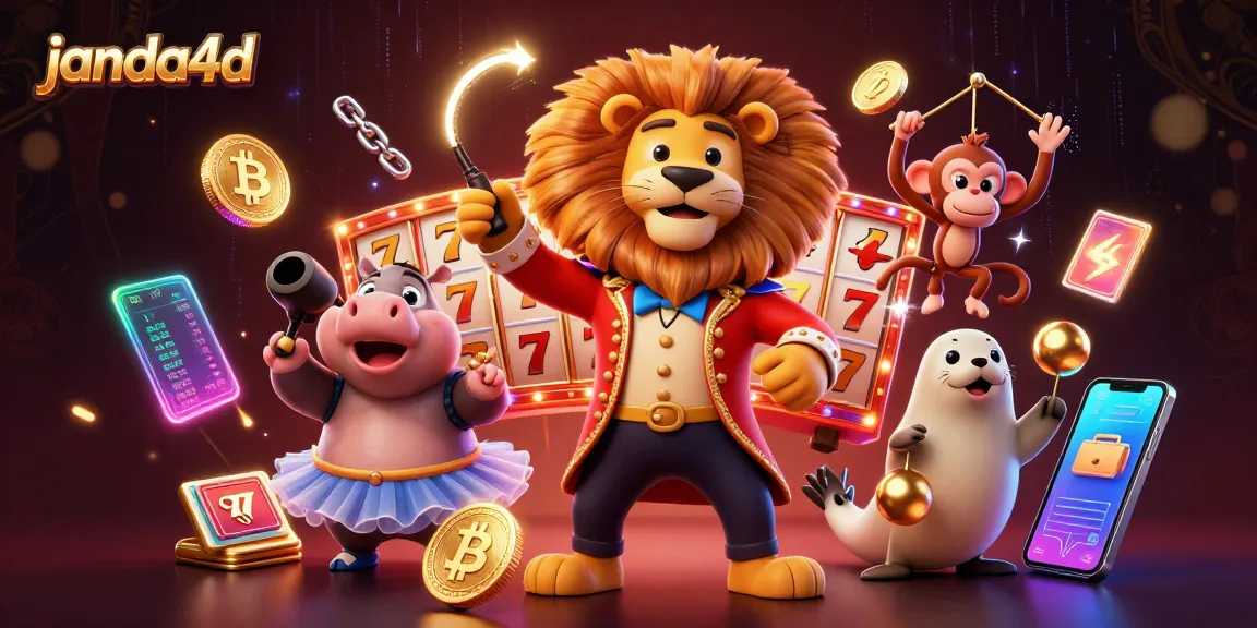 Menangkan jackpot di janda4d sambil menikmati aksi seru 3D dengan elemen permainan slot yang merah.