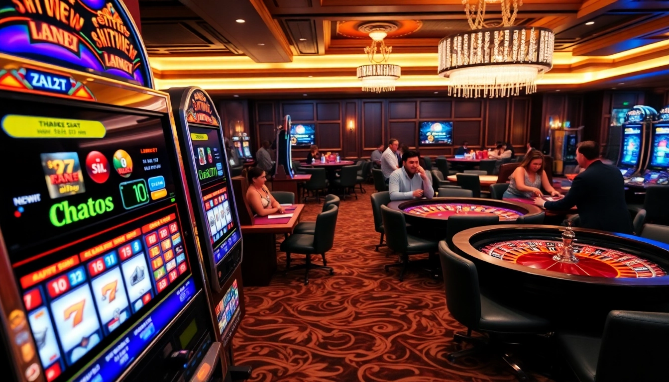 Experience the excitement of situs new77 with vibrant slot machines and thrilling casino activities.
