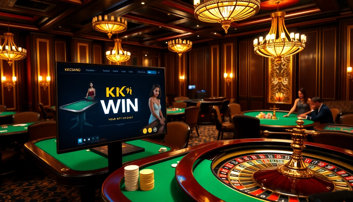 Experience thrilling gameplay at KK WIN with vibrant casino tables and engaging online features.