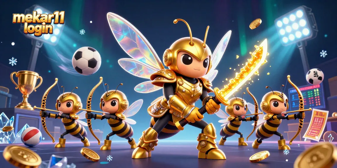 Engage with mekar11 login in a dynamic online casino scene featuring 3D characters and thrilling sports elements.