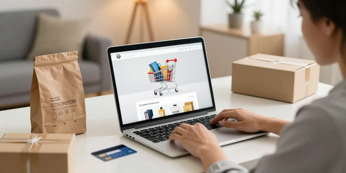 A consumer explores options to get some TikTok likes through an online shopping platform showcasing best deals and product reviews.