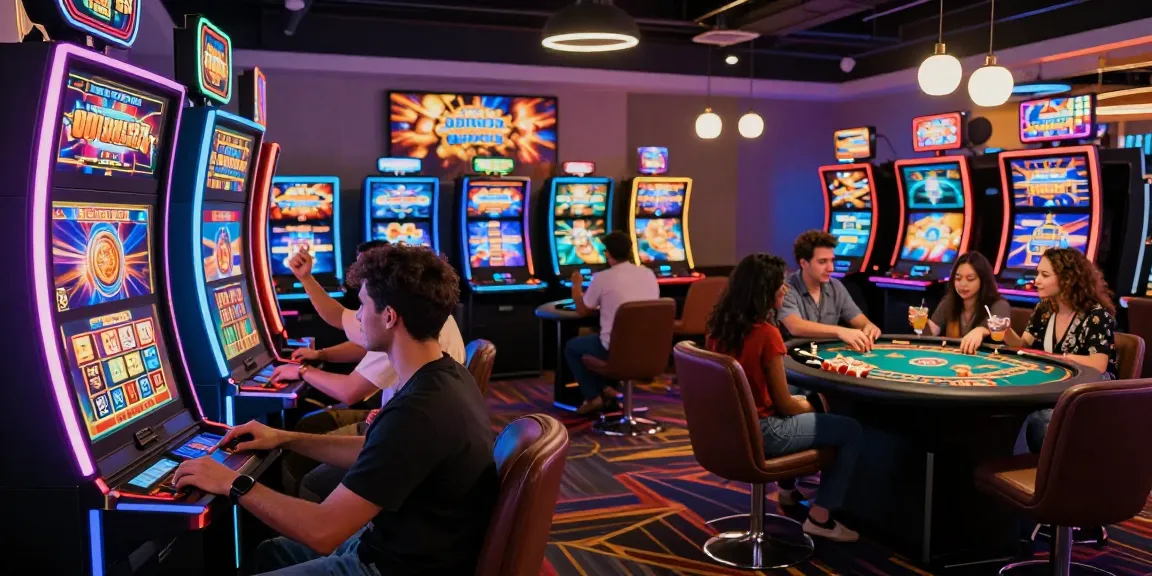 Exciting online gaming experience at credit card casinos, showcasing friends enjoying various games, enhancing the allure of https://mvc.org.uk.