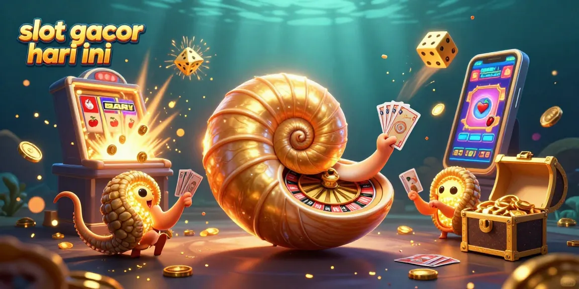 Experience slot gacor hari ini as 3D nautilus spins a roulette wheel amidst a jackpot explosion.