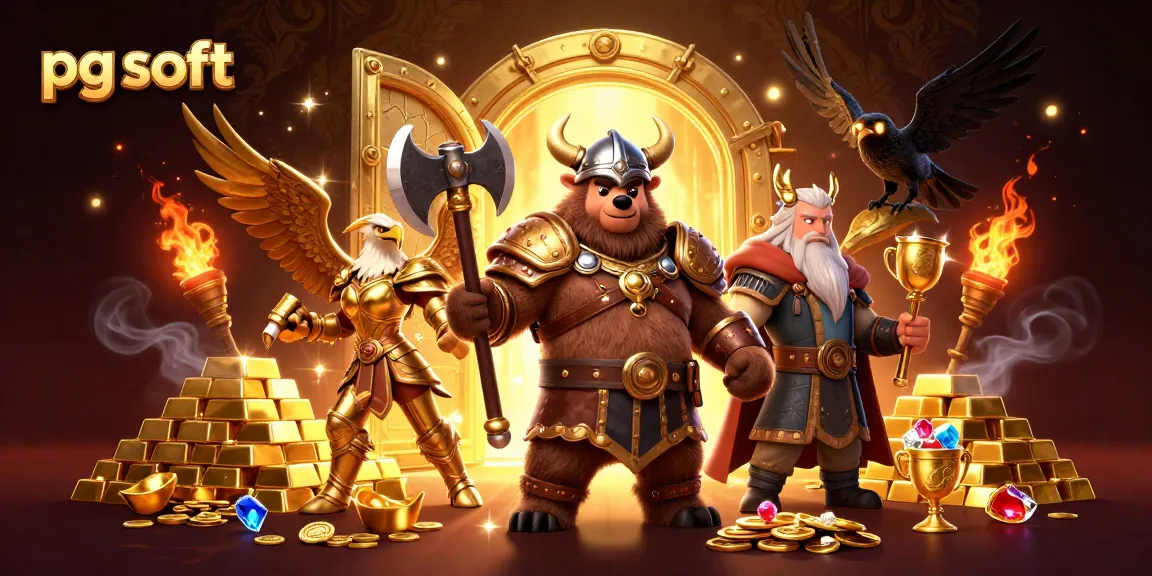 Experience winning spins with pg soft in this vibrant, animated casino scene featuring treasure and dynamic characters.