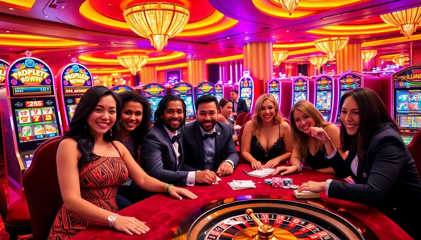 Playing a thrilling pragmatic slot in a lively casino atmosphere.