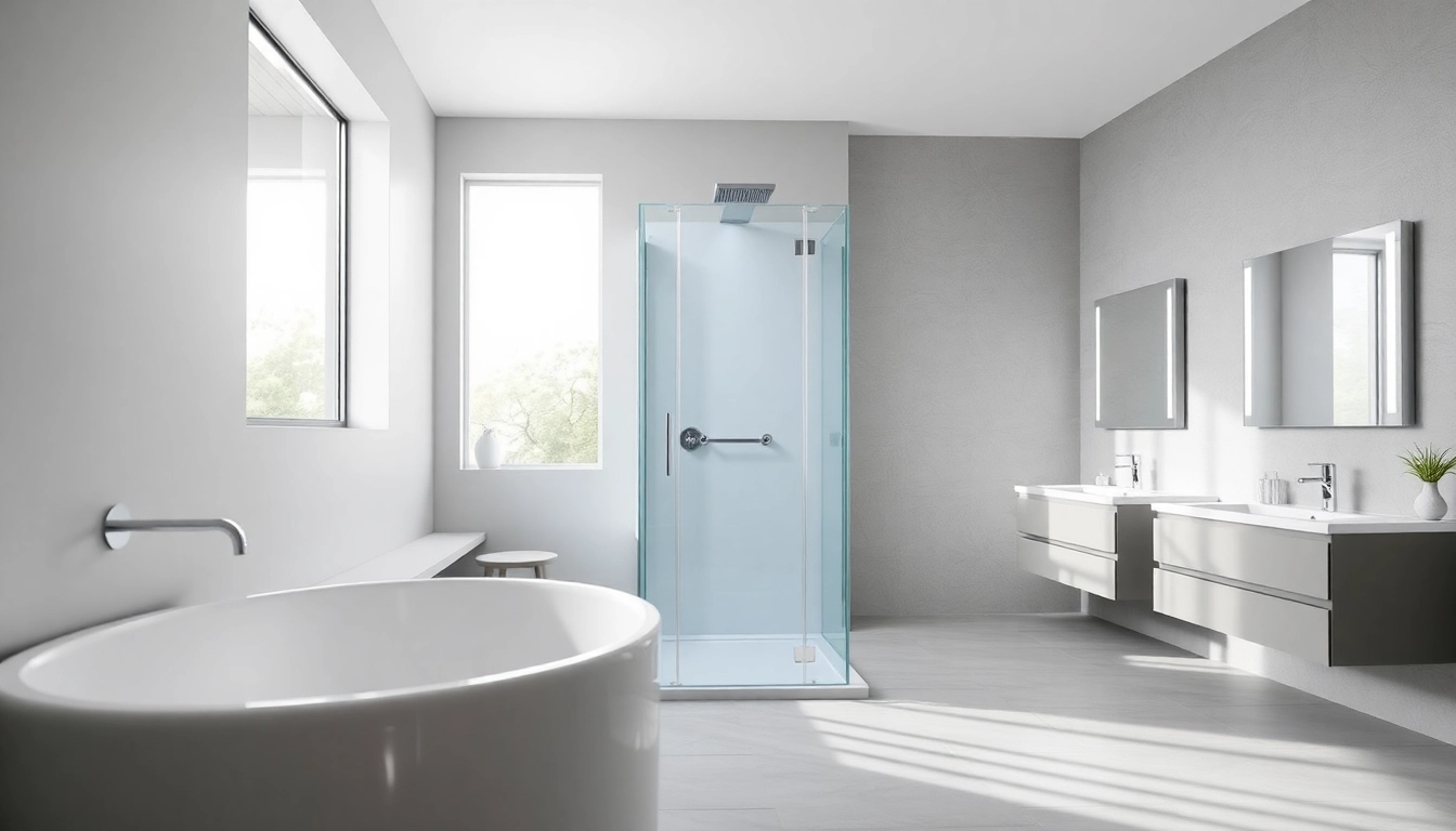 Découvrez la cabine de douche moderne sirhona fr avec éclairage LED, parfaite pour votre salle de bain.