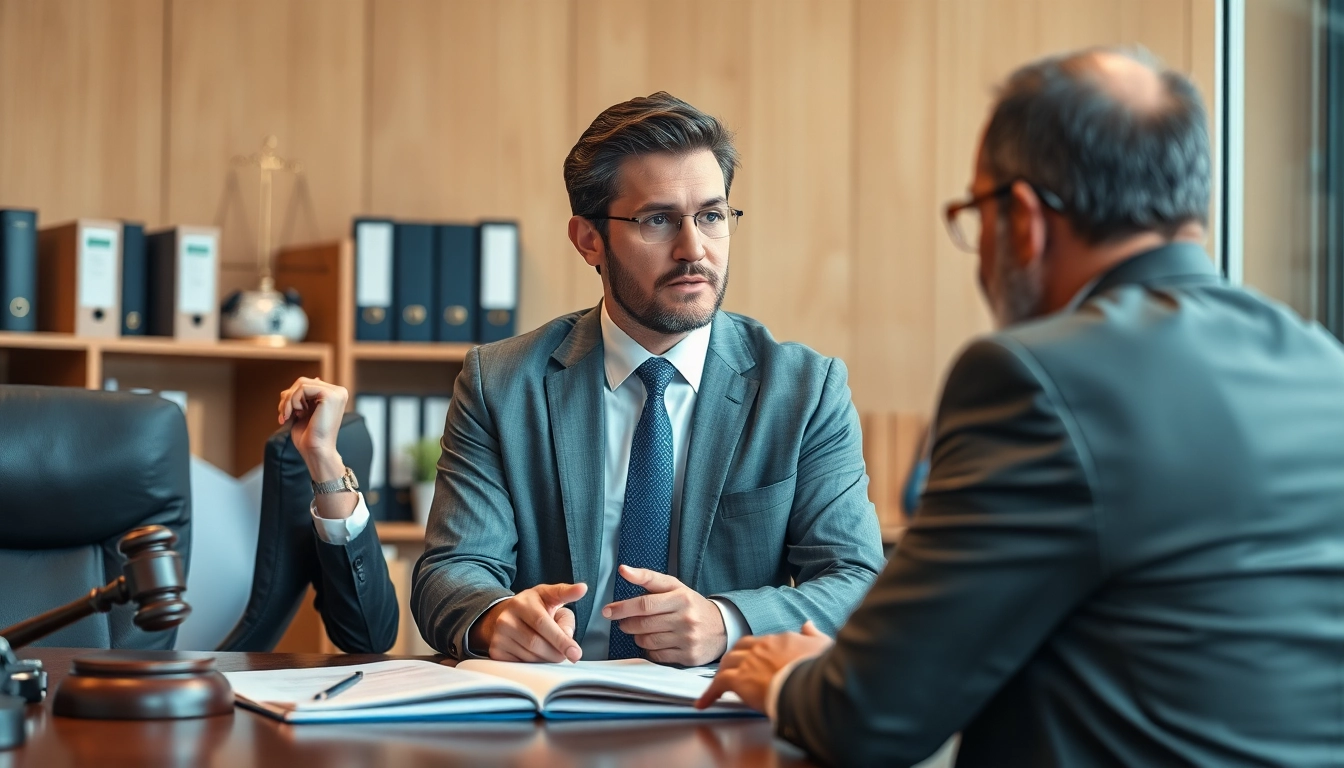Truck accident attorney Clearwater providing legal guidance in a professional office setting.