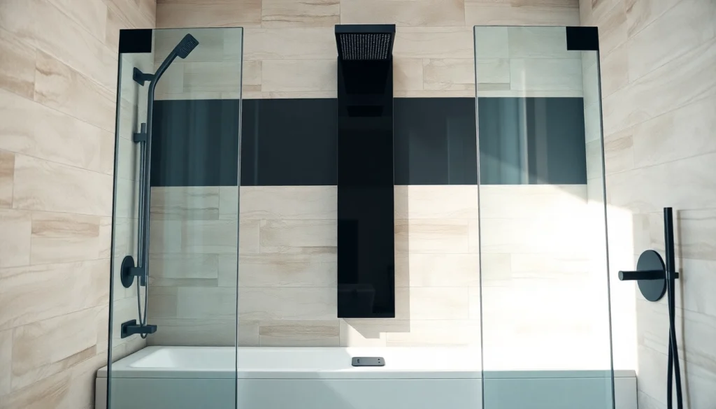 Visually stunning paroi de douche 150x200 dans une salle de bain moderne avec éclairage naturel