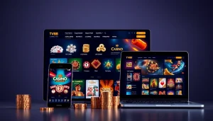 TV88 online gambling interface showcasing a modern design for user engagement.