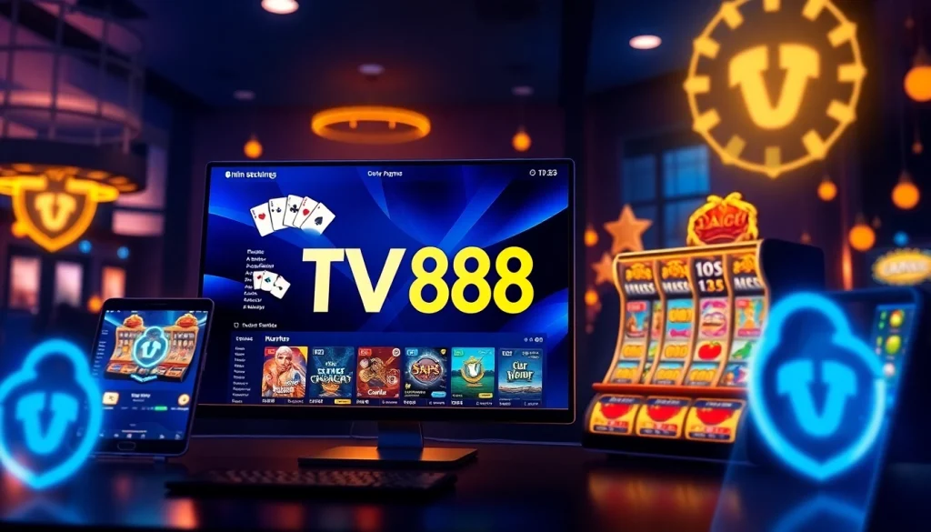 TV88 online betting platform showcasing vibrant games and secure interface