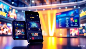 Experience the MV88 platform with a modern mobile app interface for safe online betting.