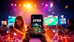 AF88 betting platform showcasing vibrant sports and casino games.
