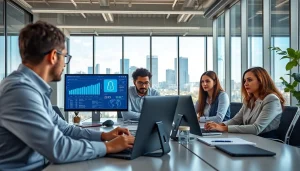 Best Managed IT Services in Tampa team collaborating in a modern office.