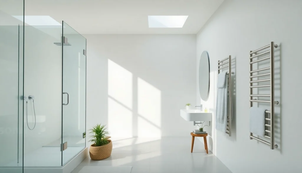 Gestalten Sie Ihr Badezimmer neu mit Produkten von sonni sanitär GmbH, darunter elegante Duschwände und Heizkörper.