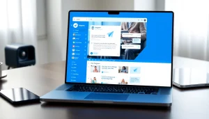 Experience seamless messaging with Telegram官网下载 on a modern device setup, featuring user-friendly interface elements.