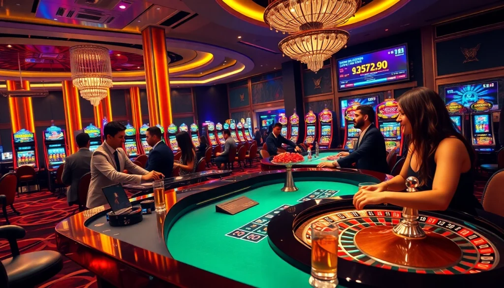 Experience thrilling gameplay at S8 casino with excited players at the roulette table.
