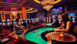 Experience thrilling gameplay at S8 casino with excited players at the roulette table.