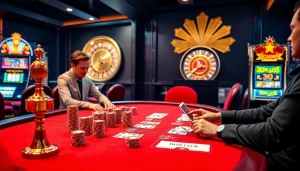 Experience the excitement of the iwin club with players enjoying poker and roulette in a luxurious casino setting.