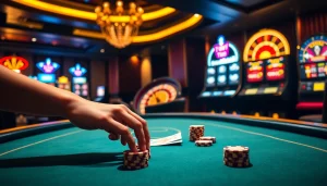 Experience the thrill of 789win13 at a high-stakes poker table in a luxurious casino.