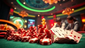 Players engaging with vibrant gaming interfaces at https://dagapq.com/ showcasing glamorous gambling experiences.