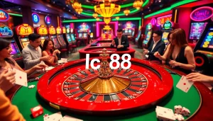 Exciting roulette game experience at lc 88 casino with vibrant atmosphere and professional dealers.