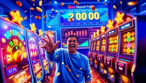 Menangkan game menyenangkan dengan slot deposit pulsa dan mesin slot berwarna-warni.