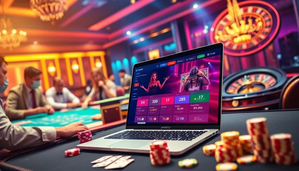 Experience the thrill of gambling with jeetbuzz লগইন as players engage in casino action.