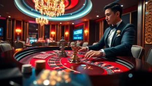 Spin the wheel at the luxurious casino with excitement featuring xx888 on the digital display.